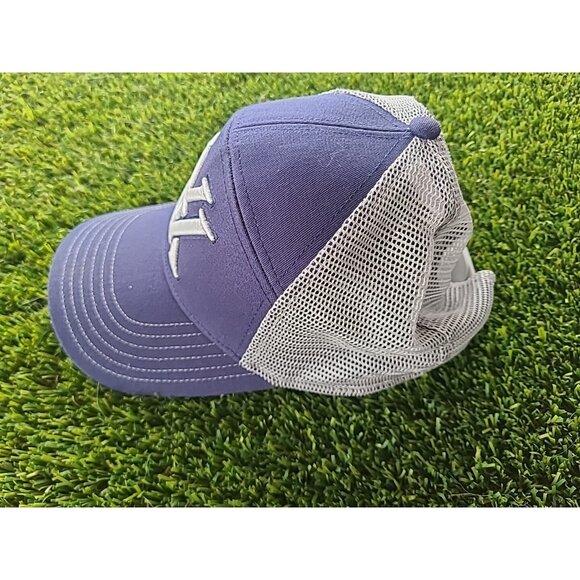 VORTEX Optics Embroidered Logo Gray & Navy Mesh Snapback Cap Hat - Picture 4 of 16